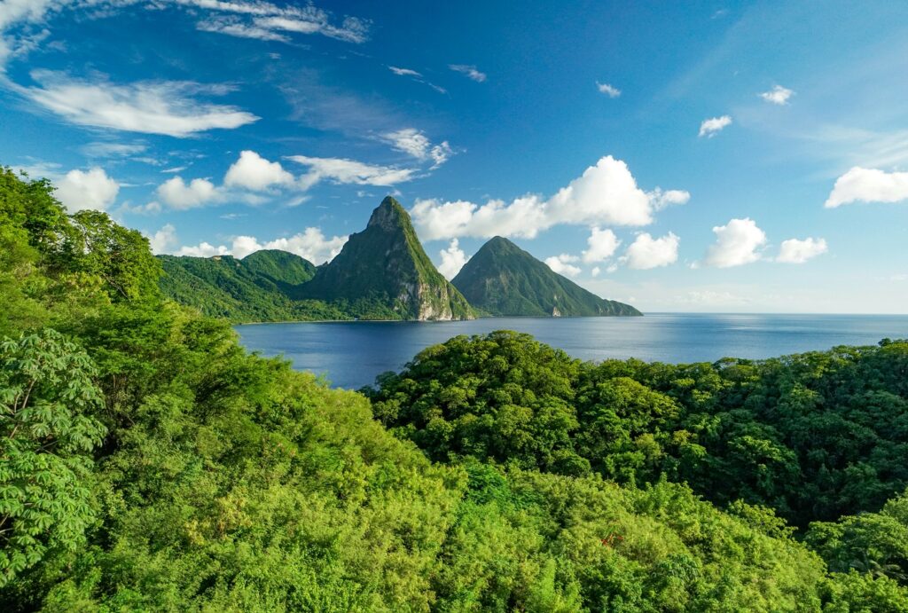 The Pitons in St. Lucia