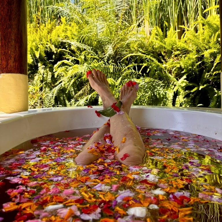 Spa treatment during a Bali dive trip