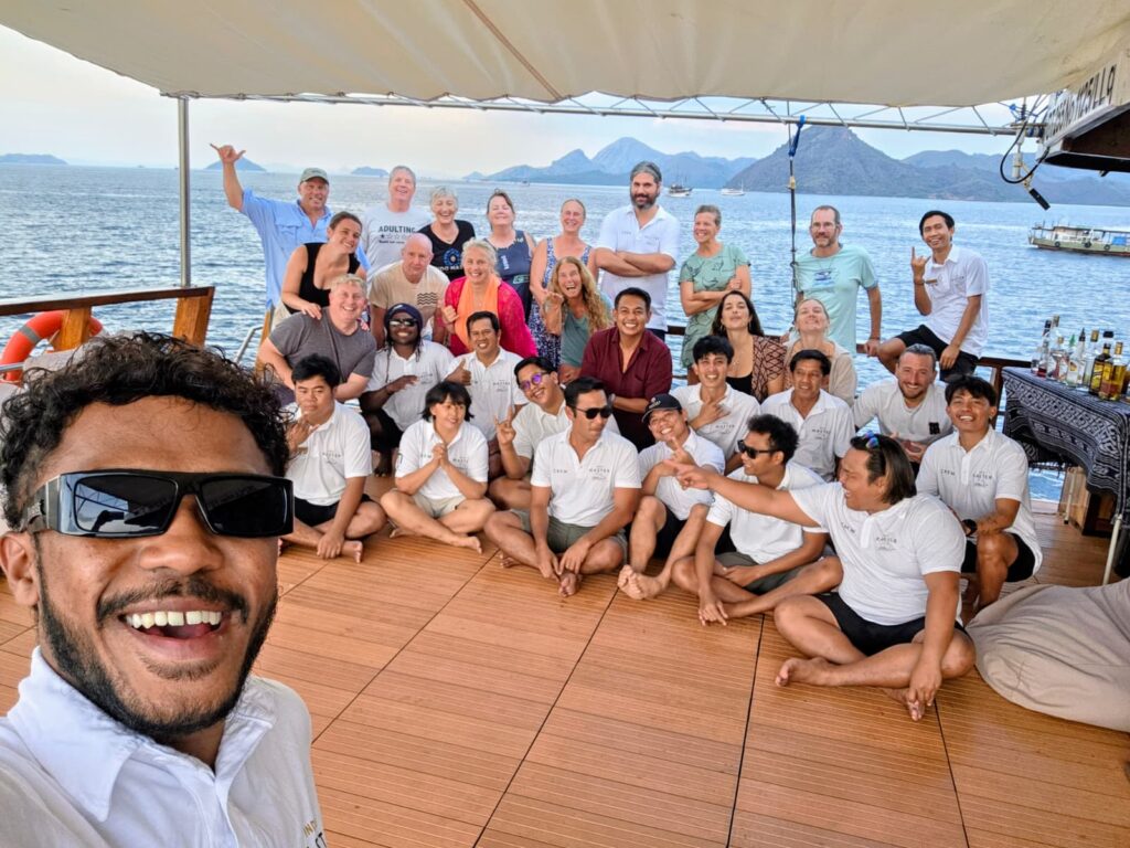 GAS Divers group with the crew of the Indo Master liveaboard